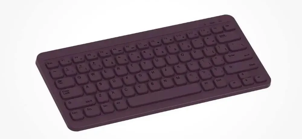 NORTH‎ Compact Square Key Wireless Keyboard - Plum